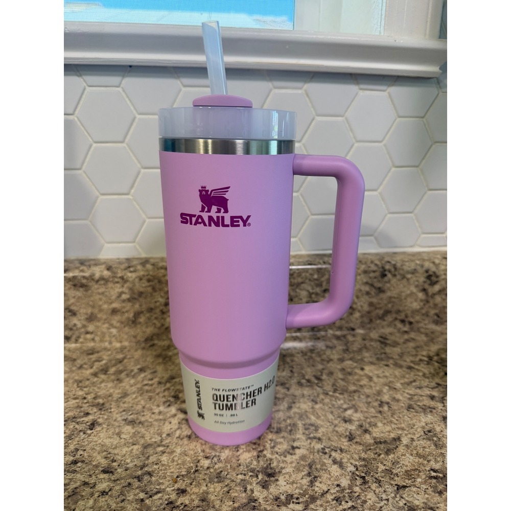 Stanley 30 oz Quencher H2.0 FlowState Tumbler Orchid Purple Stainless Steel - Picture 1 of 3